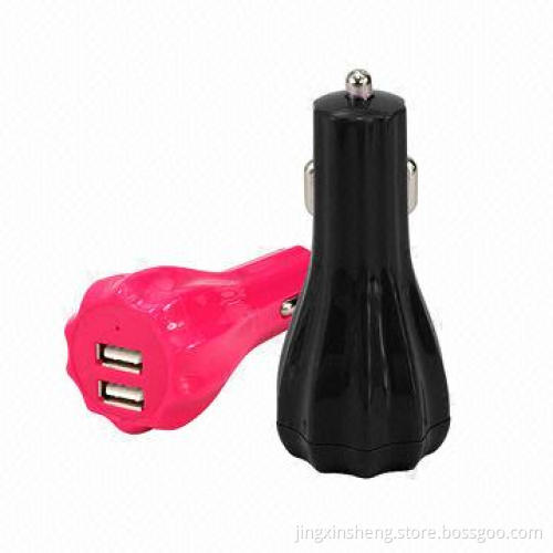 Pumpkin-shaped Car Charger with 12 to 24V DC Input, 5V/2.3A Output